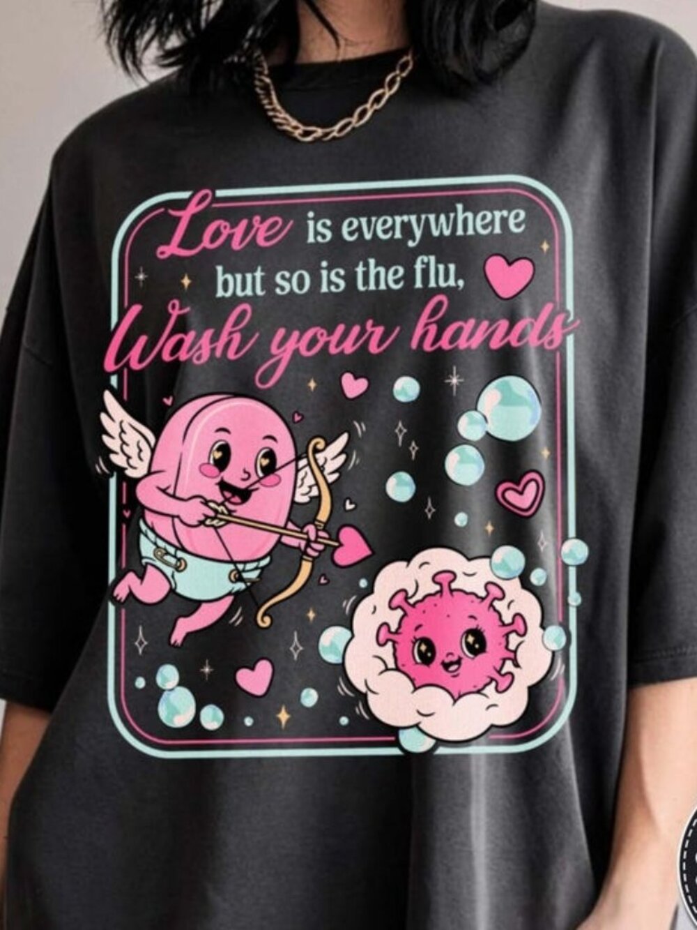 Funny Nurse Valentine T-shirt, Wash Your Hands Graphic Tee
